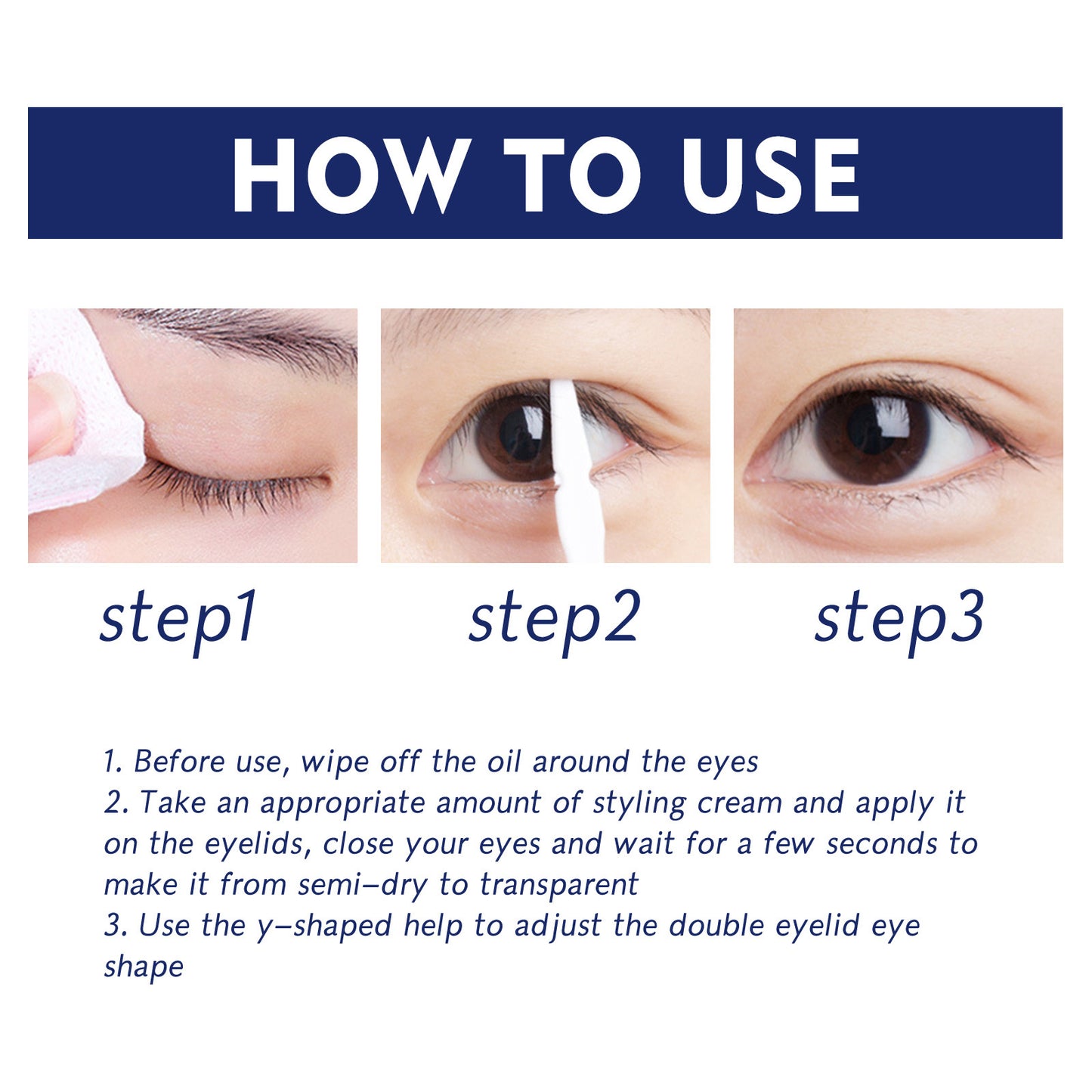 Double Eyelid Setting Cream, Traceless, Invisible, Long-lasting Waterproof, Firming, Natural, Quick-drying, Beauty Cream For Big Eyes